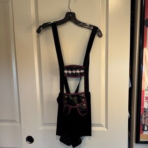 Spirit Black and Purple Women's Shorts